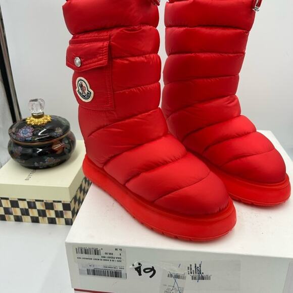 Women's Moncler GAIA pocket waterproof snow boots size 38 - Picture 1 of 16